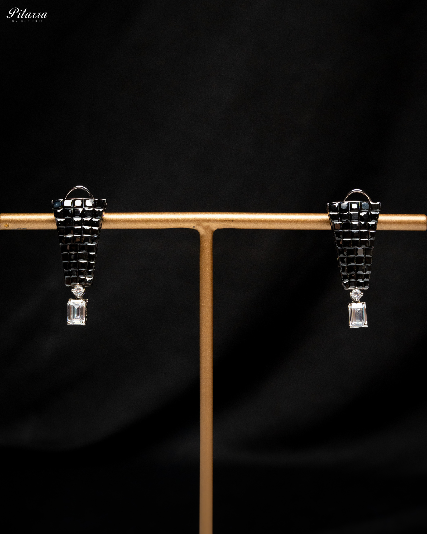 Black CZ Choker Set