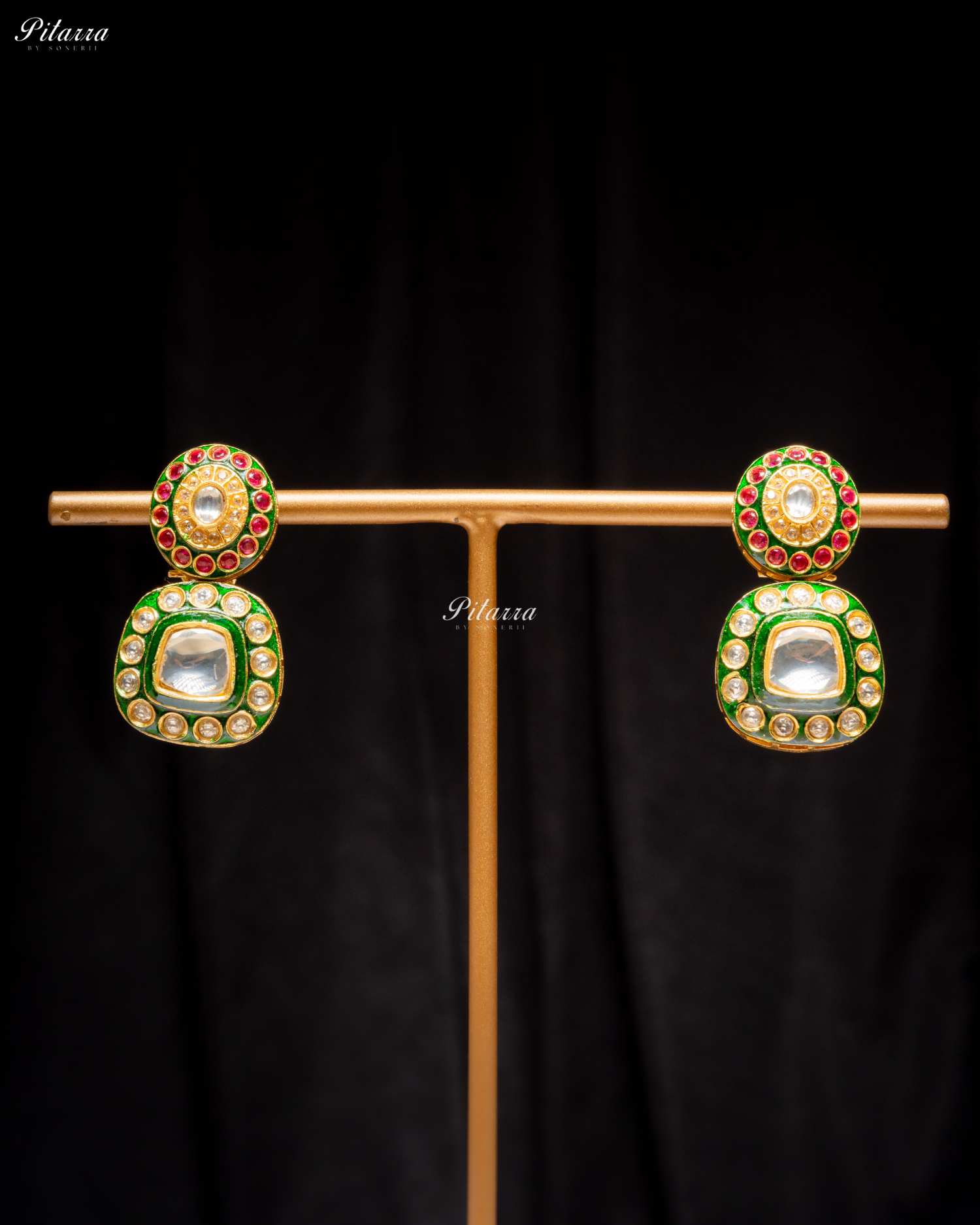 Red Beads Handmade Kundan Choker Set