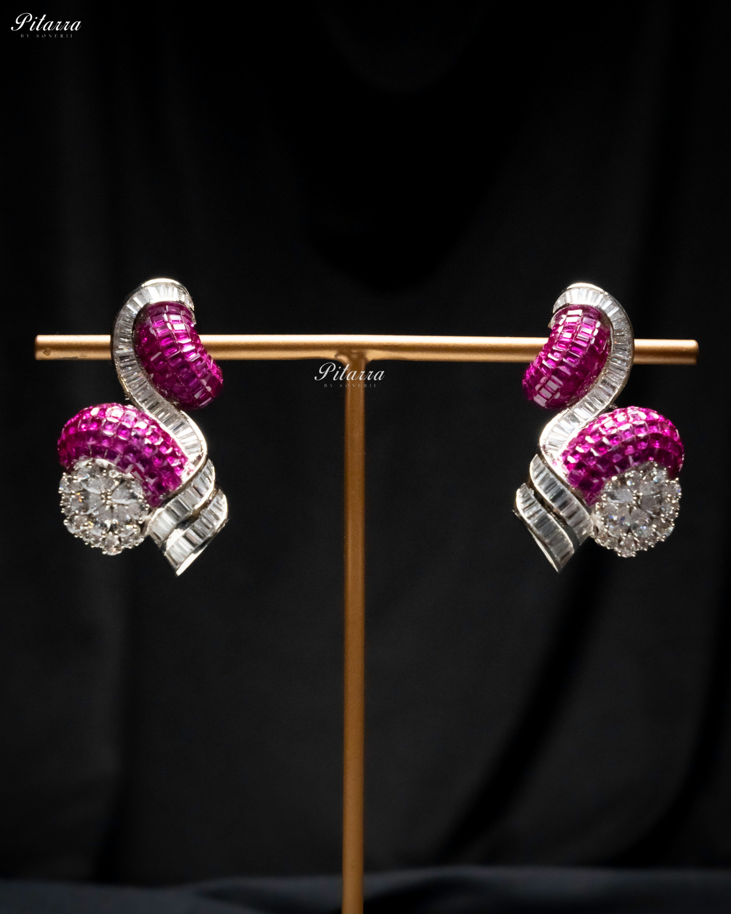 Pink Unique Style Pitarra Crystal Choker Set