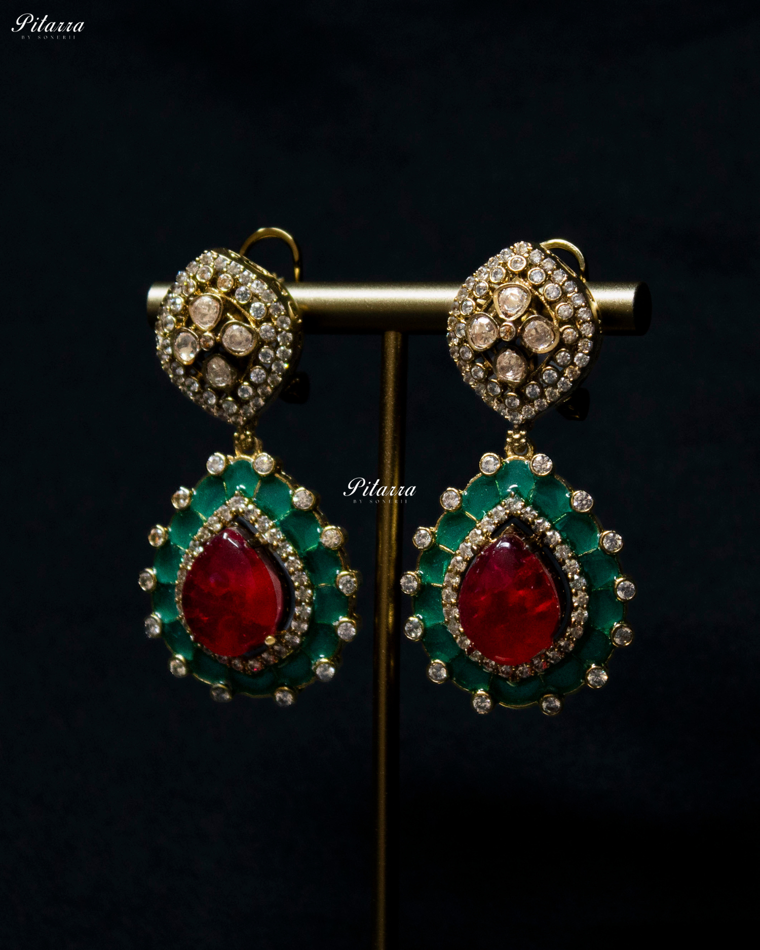 Multi Stone Handcrafted Golden Polki Kundan Choker Set