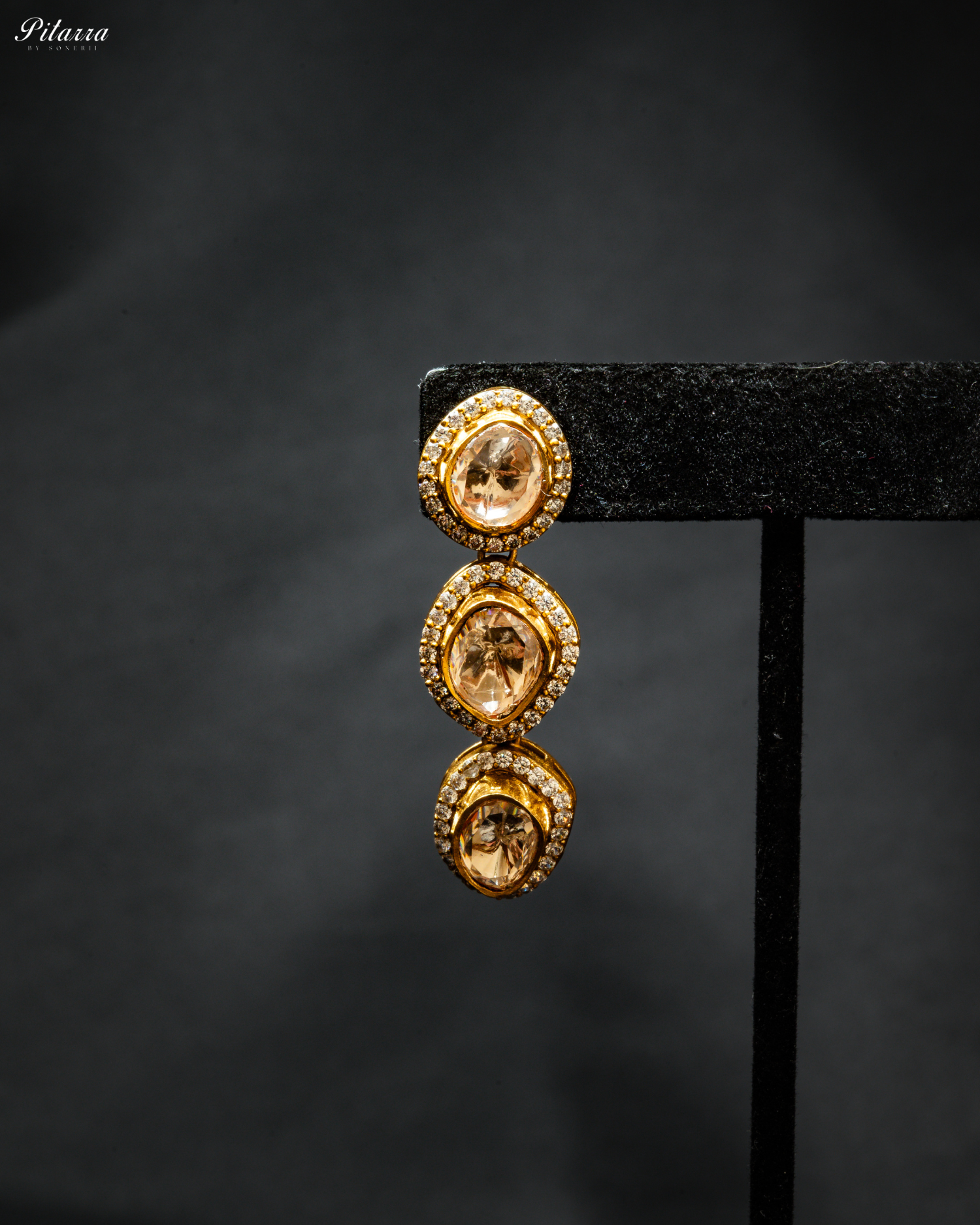 Gold Plated White Stone Kundan Choker Set