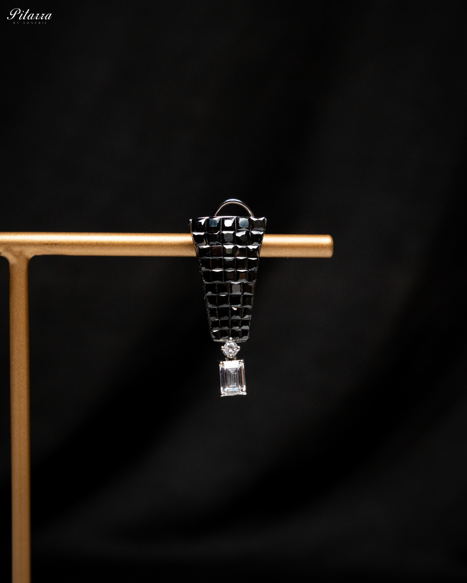 Black CZ Choker Set