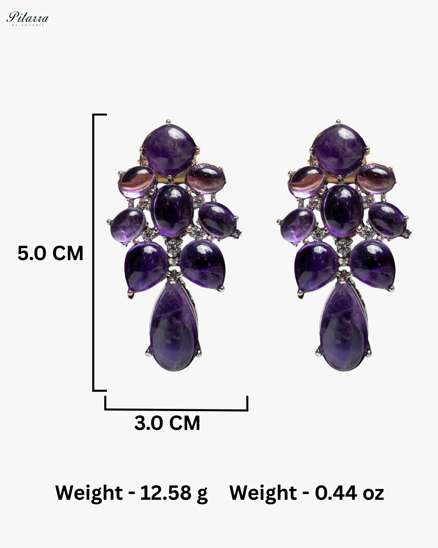 Pink Rani Bold Style Kundan Earrings