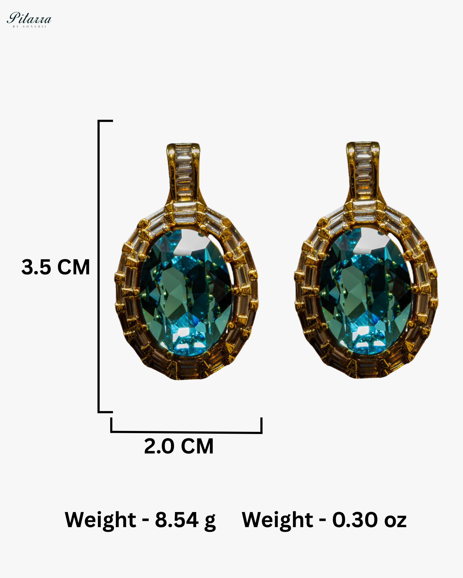 Yellow-Blue Statement Pendant Golden Chain Choker