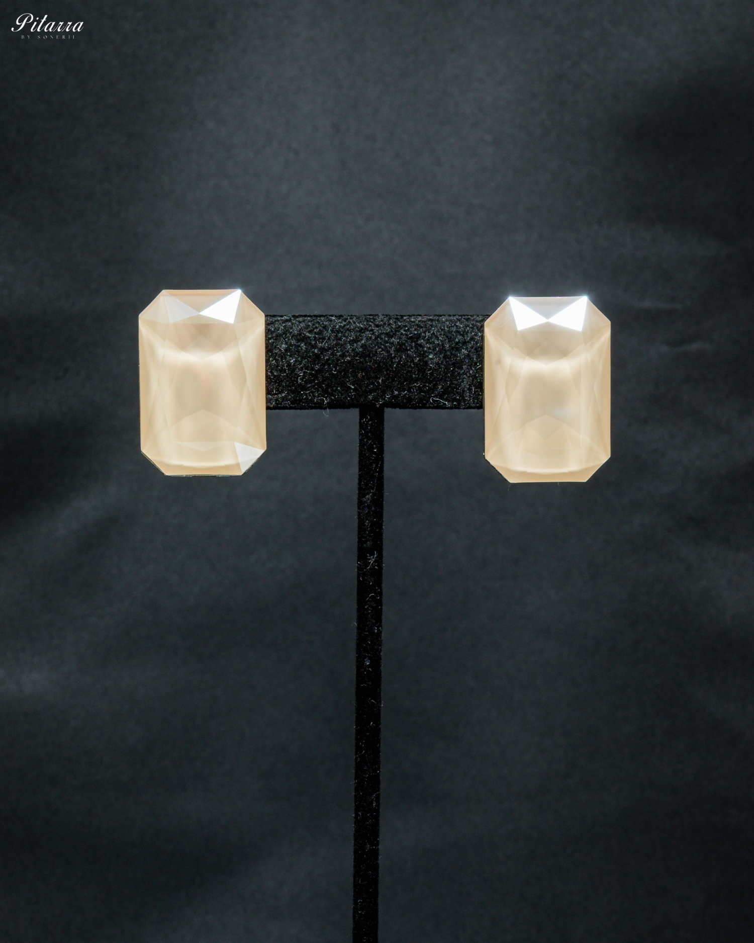 Elite Pastel Stone Crystal Choker Set_Earrings