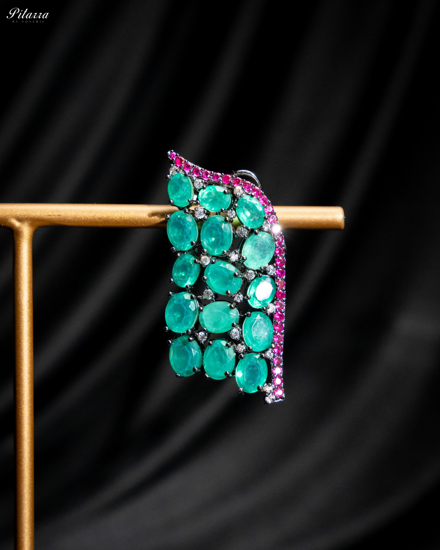 Mint Green Crystal CZ Stud Earrings