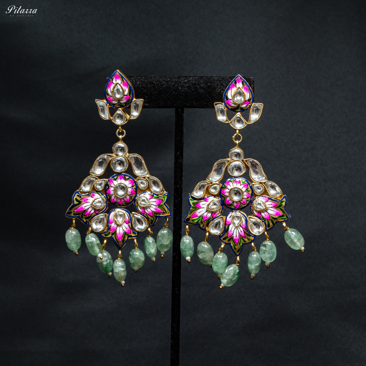 Meenakari_Uncut_Kundan_Necklace_Set_Earrings