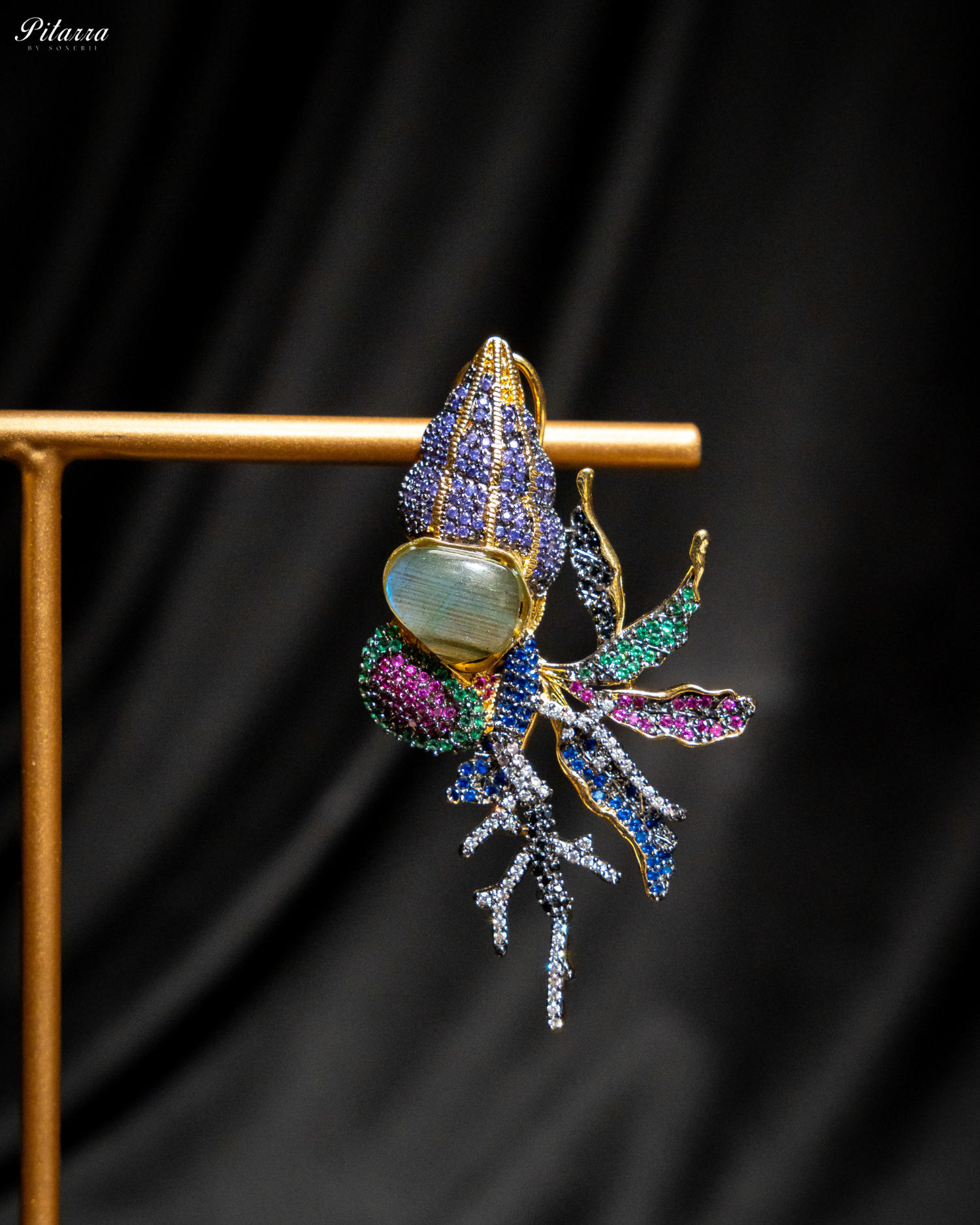 Multicolor Antique Design Silver Earrings_Zoom Earrings