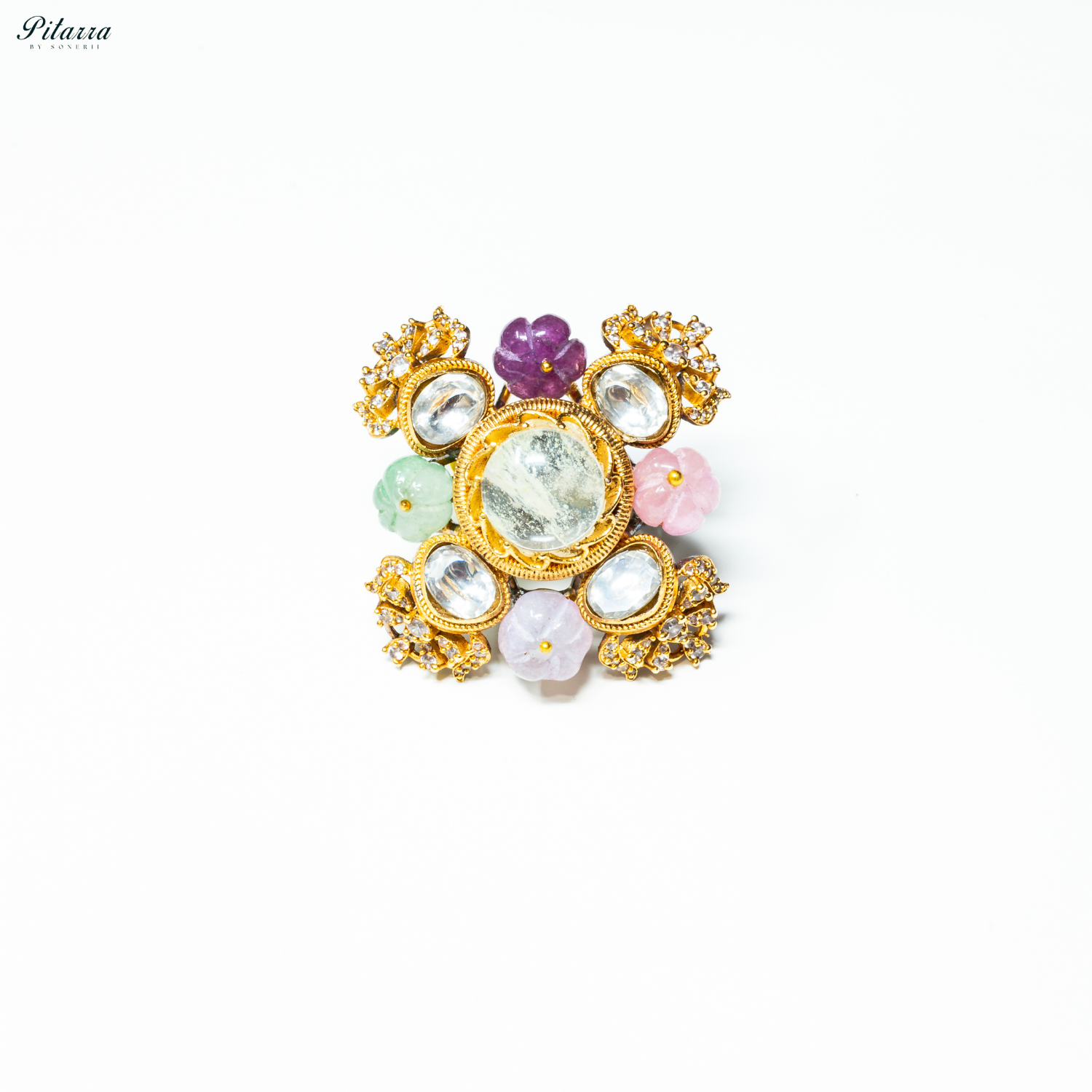 Navaratna Victorian Finger Ring